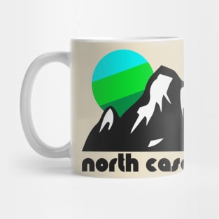 Retro North Cascades ))(( Tourist Souvenir National Park Design Mug